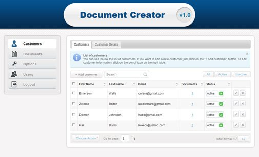 screenshot of Document Creator by StivaSoft